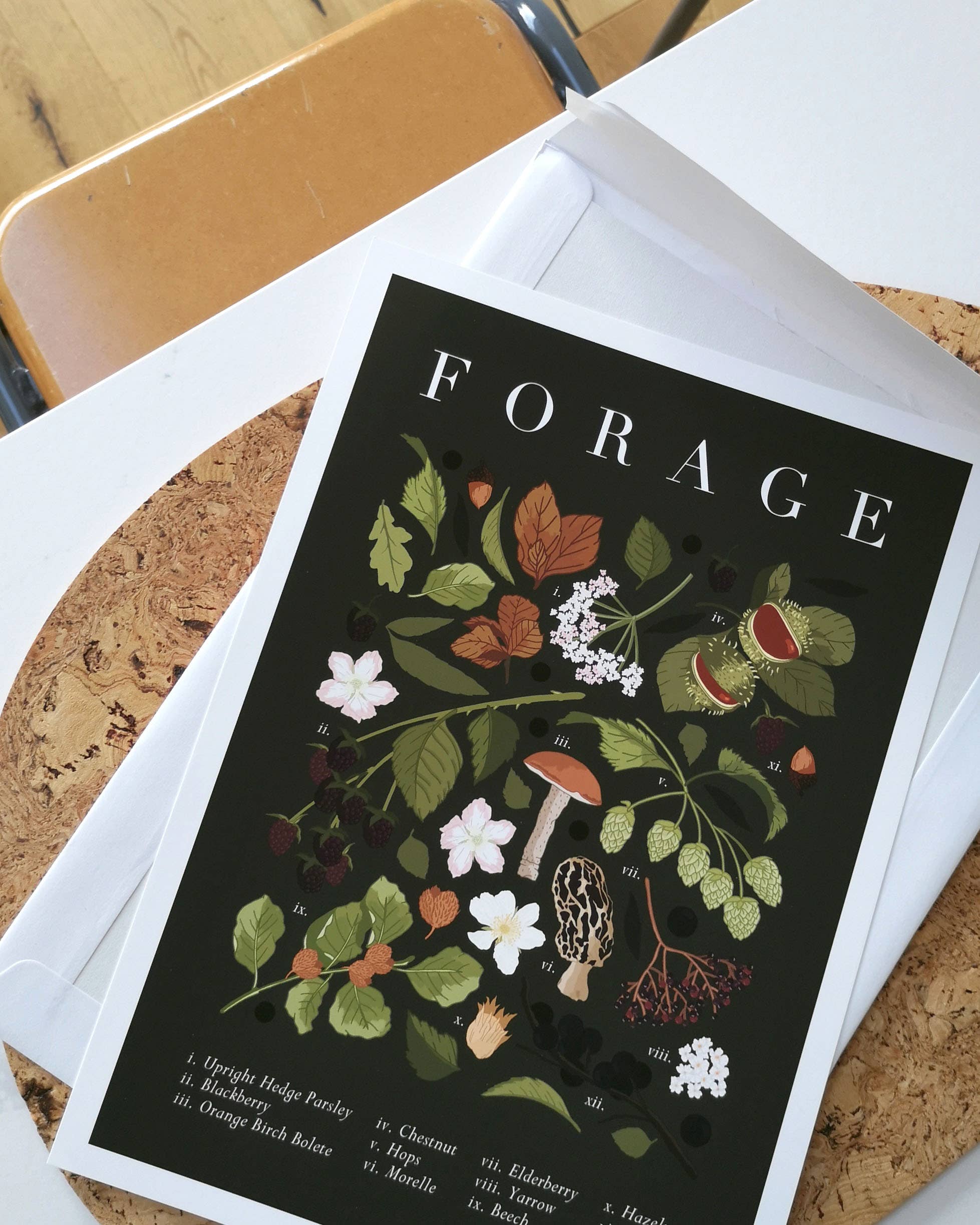 Forage Art Print - Autumn/Winter | Wildwood Moth