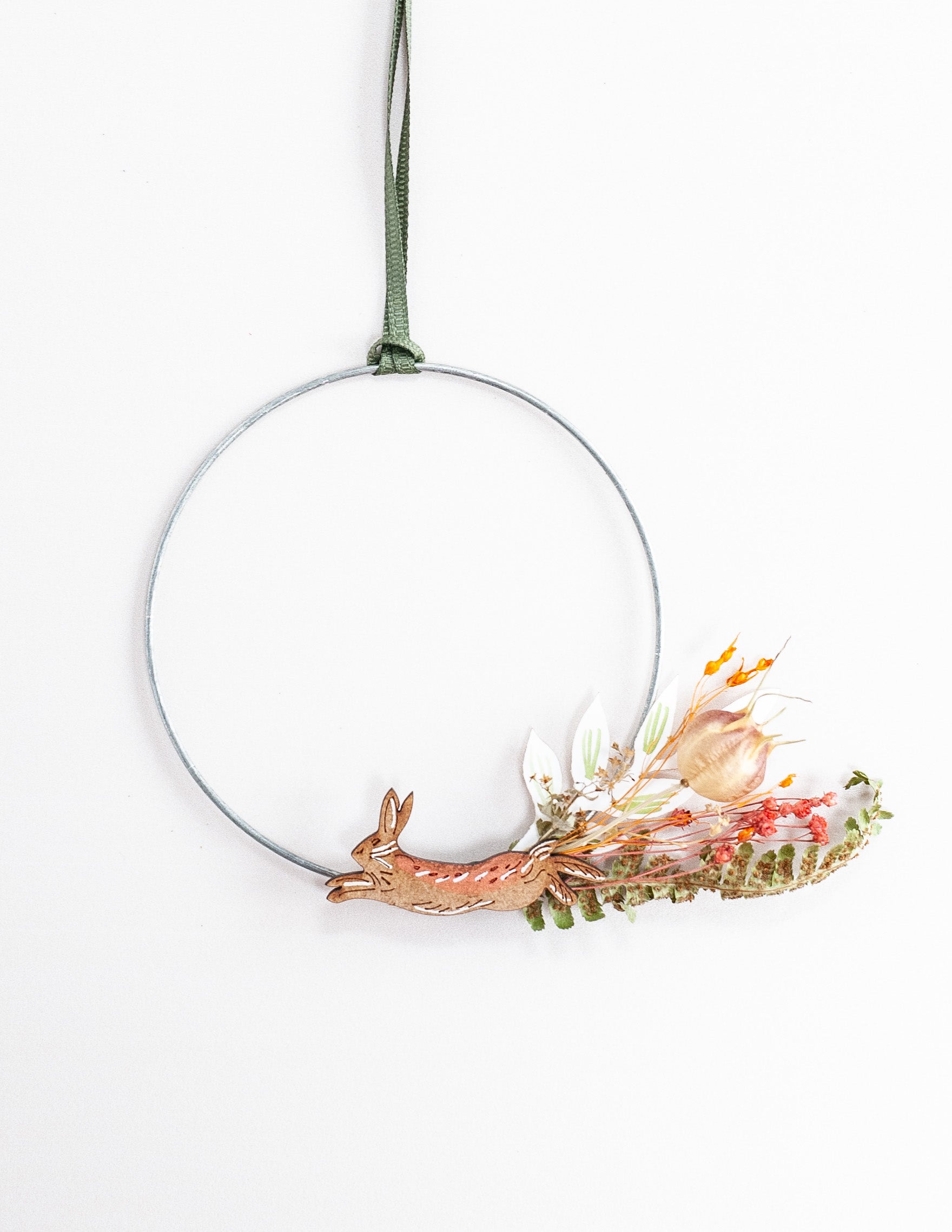 Handmade Hare Tit Foraged Wreath by Lily Faith - Eco-Friendly Seasonal Decor