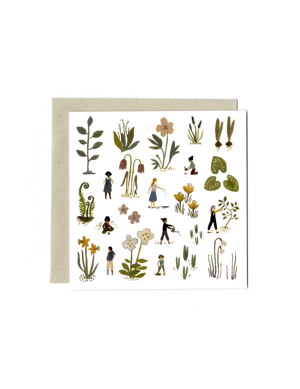 Cultivate' Greeting Card by Gemma Koomen, illustrated on 100% recycled card stock, featuring a natural-coloured envelope.