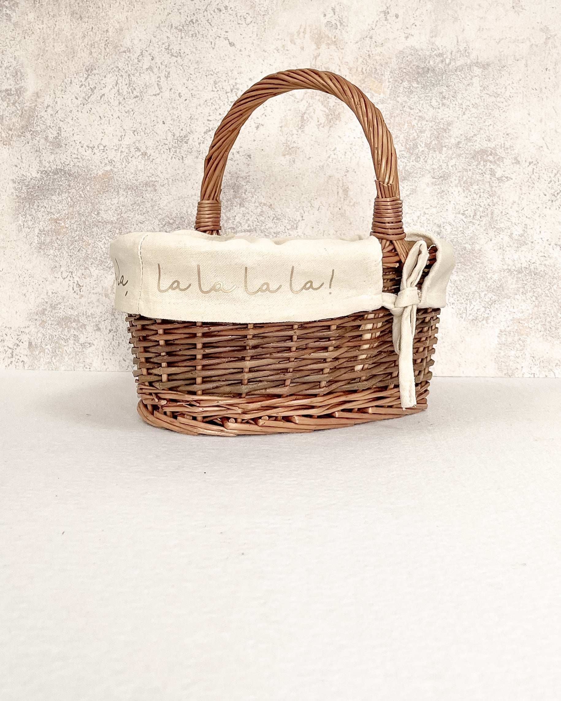 Handwoven Festive Gift Basket with Removable Cotton Lining