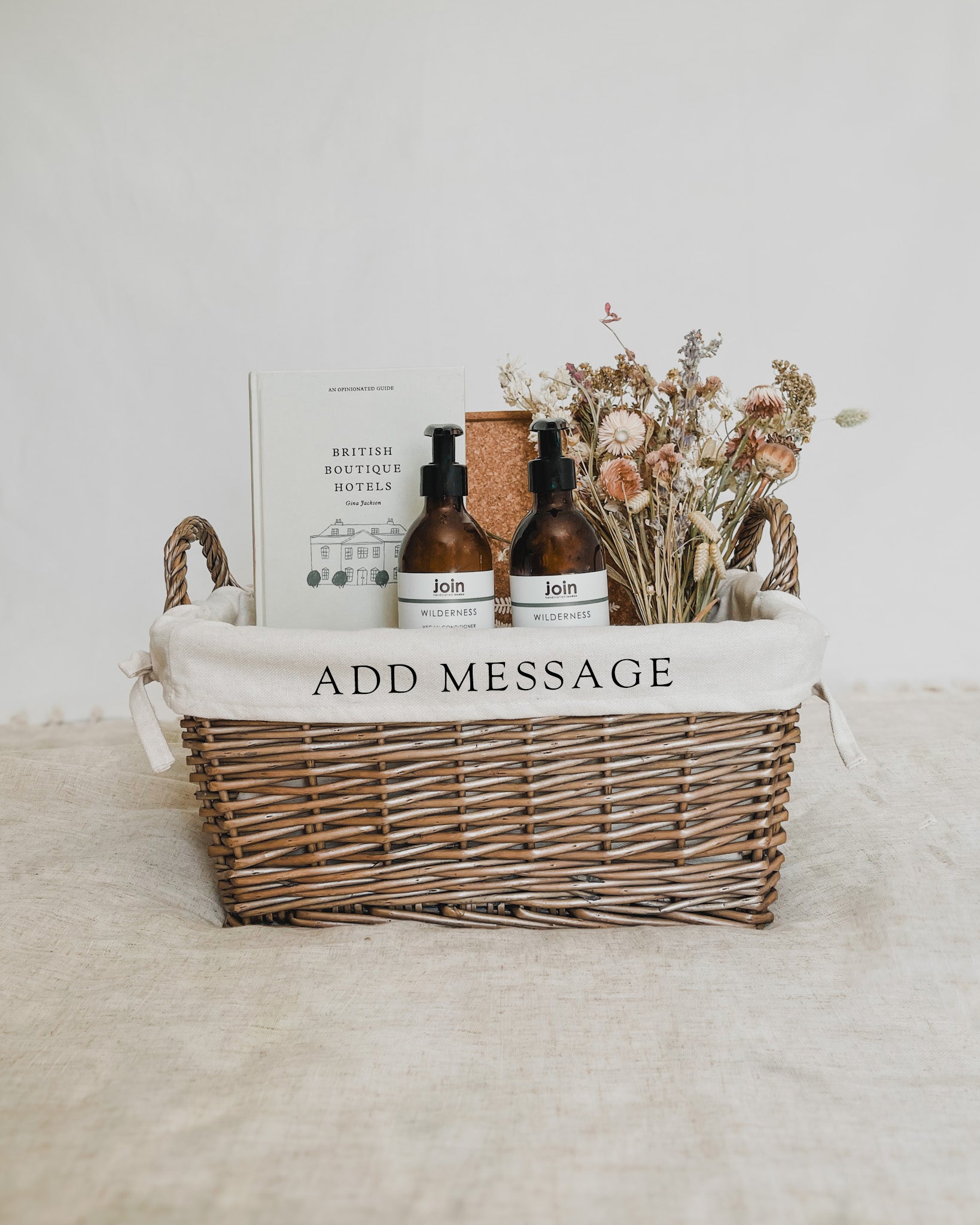 Personalised Handled Wicker Basket | Style Storage Solutions For Gifts and holiday cottages