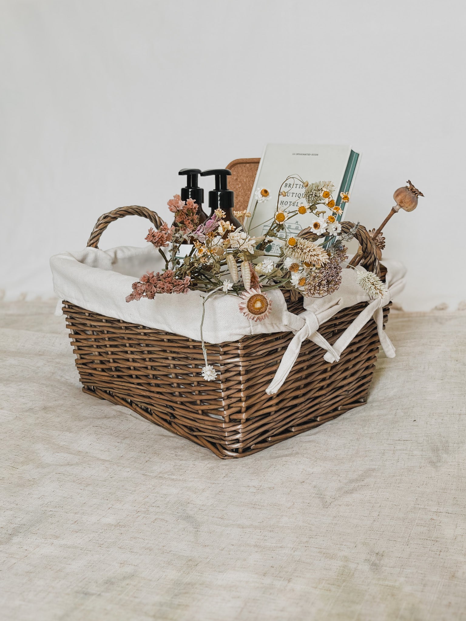 Personalised Handled Wicker Basket | Style Storage Solutions For Gifts and holiday cottages