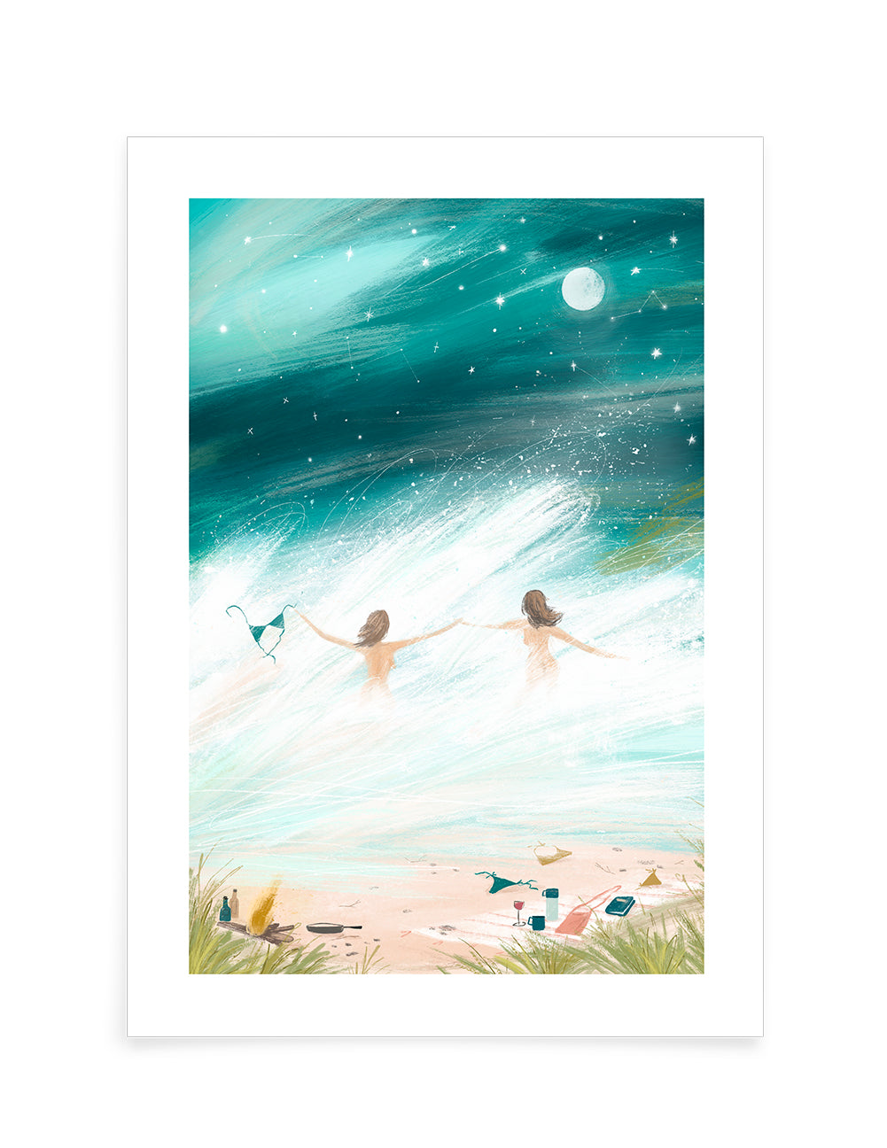 Wild Swimmers. Illustrated Print