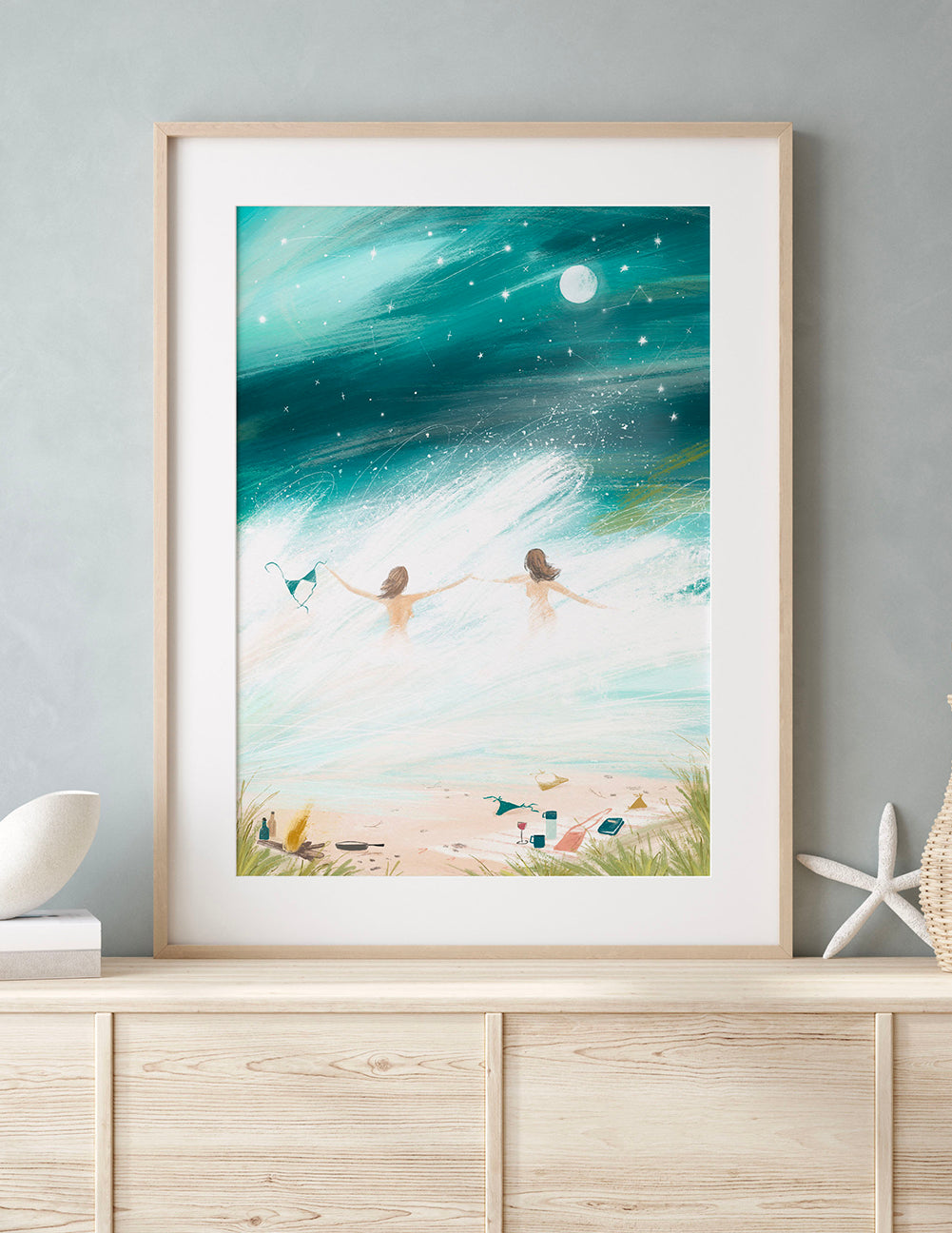 Wild Swimmers. Illustrated Print