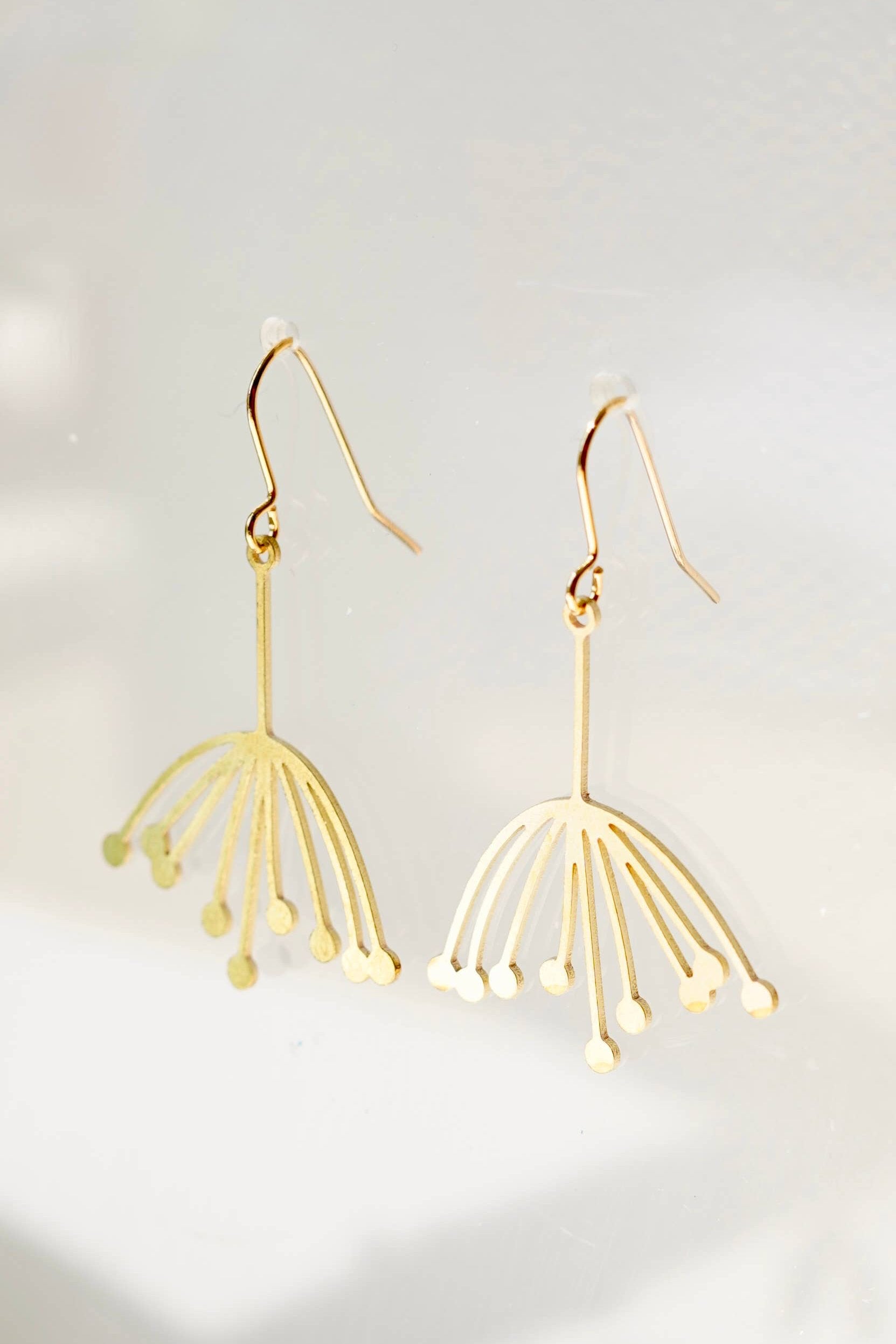 Handcrafted Wild Cow Parsley Earrings | Made in the UK | Statement Earrings | Botanical Collection